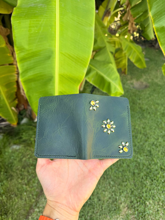 The Pioneer Wallet - Dark Emerald Green