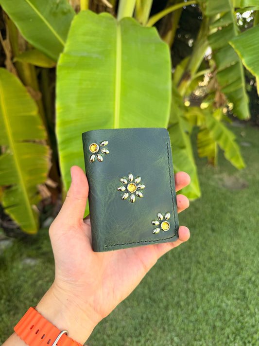 The Pioneer Wallet - Dark Emerald Green